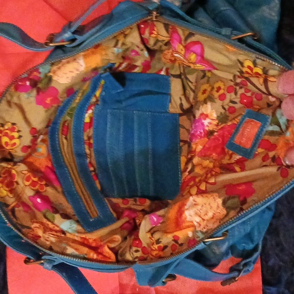 Latico blue leather purse - Picture 4 of 10